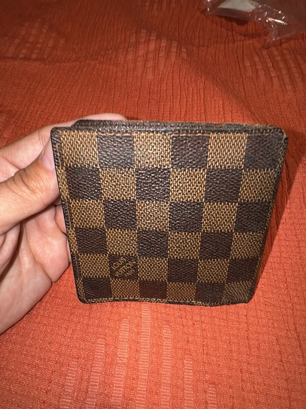 Louis Vuitton Brown Damier Canvas Bi-Fold Wallet